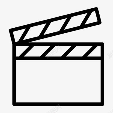 隔板电影院电影图标图标