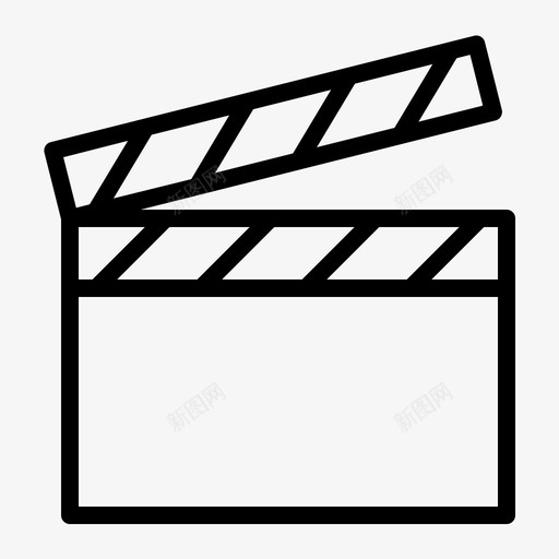 隔板电影院电影图标svg_新图网 https://ixintu.com 大纲 用户界面 电影 电影院 隔板