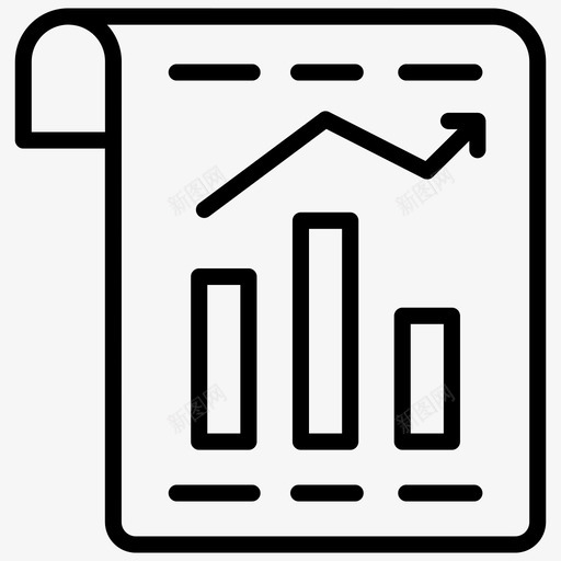 条形图分析信息图图标svg_新图网 https://ixintu.com 信息 分析 商业 图标 条形图 线图 统计 金融