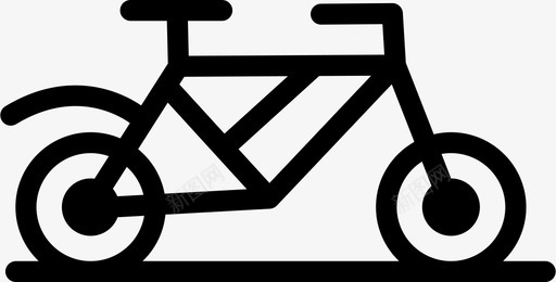 自行车健身房健康图标图标