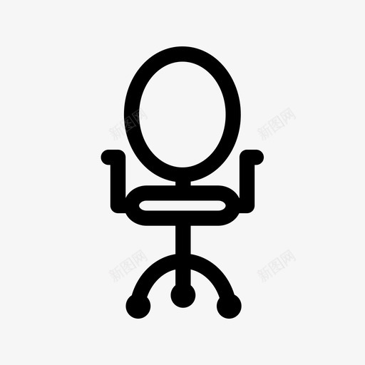 办公椅商务装饰图标svg_新图网 https://ixintu.com 办公椅 商务 商务及管理线 室内 家具 装饰