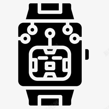 智能手表android2固态图标图标
