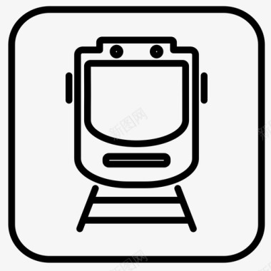 铁路公共交通火车图标图标