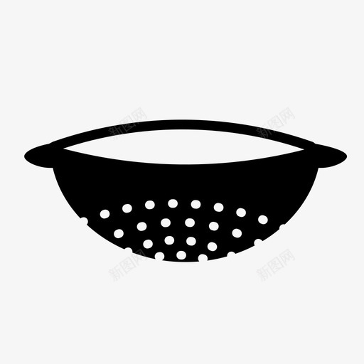 过滤网滤器食物图标svg_新图网 https://ixintu.com 厨房 屏风 滤器 烘焙 过滤 食物