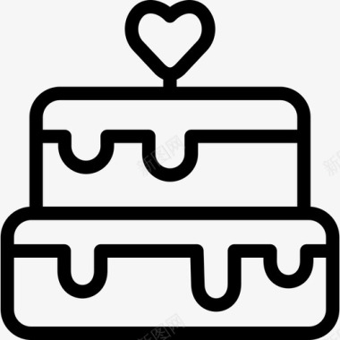 蛋糕烘焙爱情图标图标