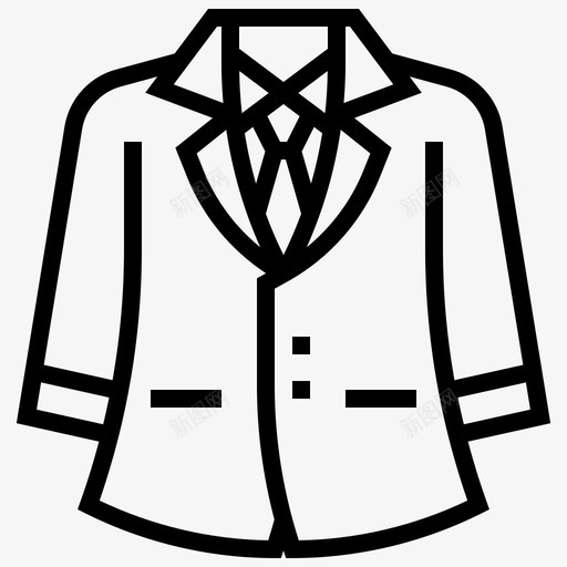 西装服装商务图标svg_新图网 https://ixintu.com 商务 晾衣 服装 男士 西装