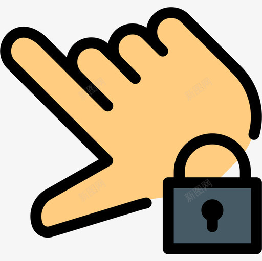 轻触触摸手势7线性颜色图标svg_新图网 https://ixintu.com 手势 线性 触摸 轻触 颜色