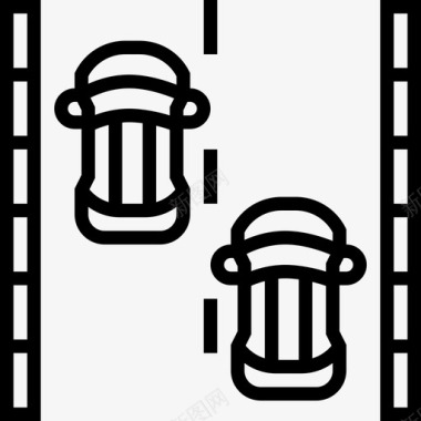 赛车赛车运动6直线型图标图标