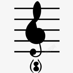 clefTreble clef optional高清图片