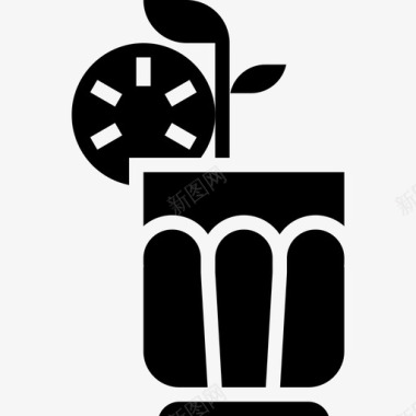 果汁饮料17字形图标图标