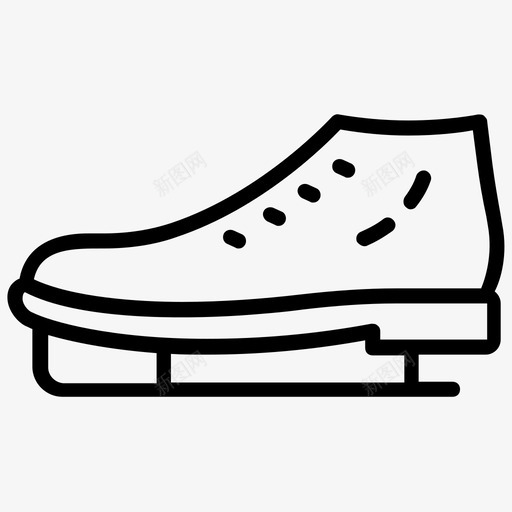 滑雪鞋鞋滑雪靴图标svg_新图网 https://ixintu.com 图标 奖励 滑雪 滑雪板 线图 运动 雪鞋