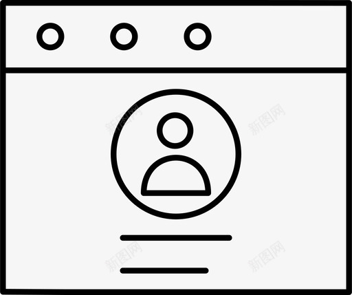 个人资料互联网网站图标svg_新图网 https://ixintu.com 个人资料 互联网 网站