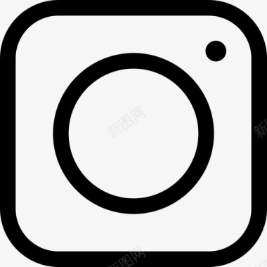 Instagram社交媒体56线性图标图标
