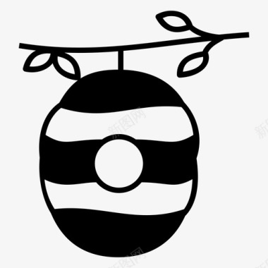 蜂巢蜂房蜂蜜图标图标
