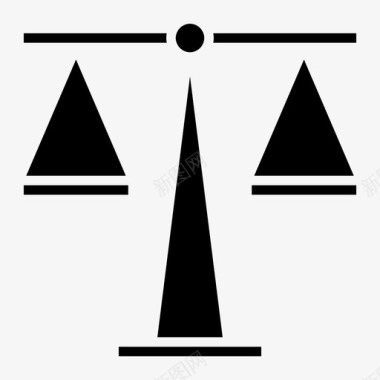 平衡法律利润图标图标