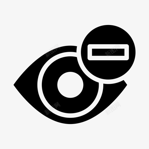 视力减退医疗验光图标svg_新图网 https://ixintu.com 减退 医疗 护理 视力 验光