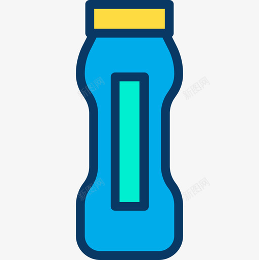 水瓶运动和游戏7线性颜色图标svg_新图网 https://ixintu.com 水瓶 游戏 线性 运动 颜色