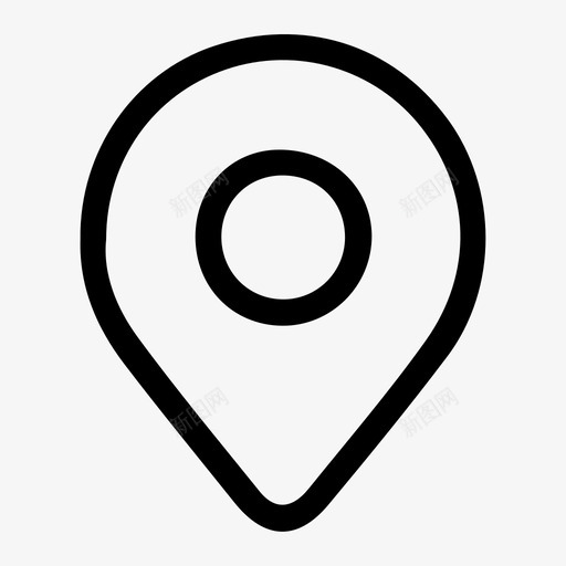 地图-工具-定位svg_新图网 https://ixintu.com 地图-工具-定位 线性