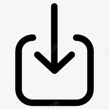 箭头方框图标图标