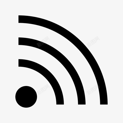 无线连接互联网信号图标svg_新图网 https://ixintu.com 互联网 信号 无线 用户界面 连接