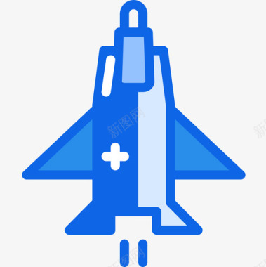 喷气式飞机军用28蓝色图标图标