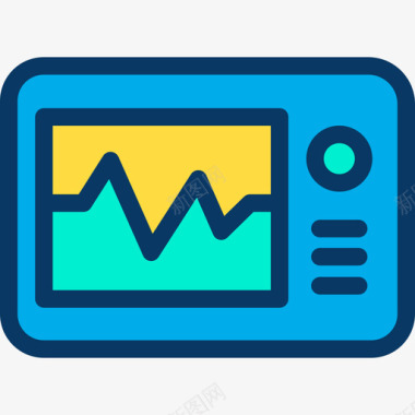 心电图医学131线色图标图标