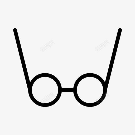 眼镜双筒望远镜视觉图标svg_新图网 https://ixintu.com 双筒 时尚 望远镜 眼镜 视觉 轮廓