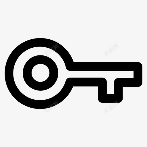 钥匙锁密码图标svg_新图网 https://ixintu.com 安全 密码 网络 钥匙 锁