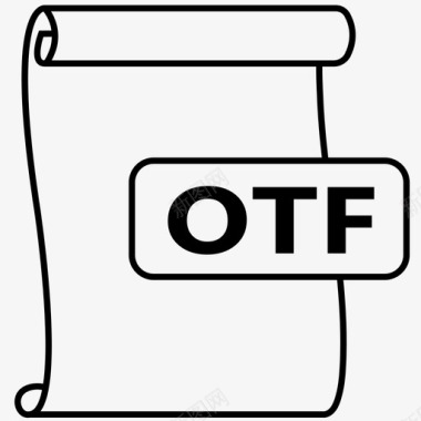 otf文件格式字体文件图标图标