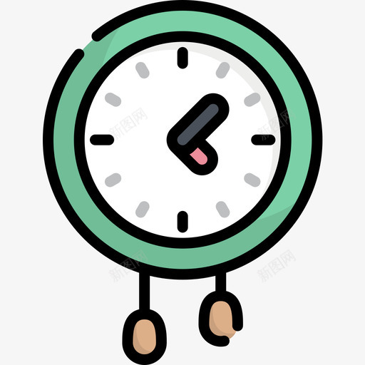 时钟市场营销55线性颜色图标svg_新图网 https://ixintu.com 市场营销 时钟 线性 颜色