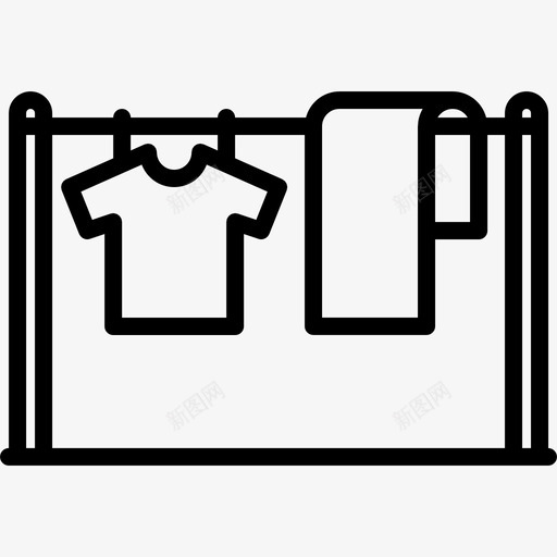 干燥清洁衣服图标svg_新图网 https://ixintu.com 干燥 清洁 衣服