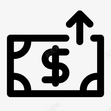 支出财务货币图标图标