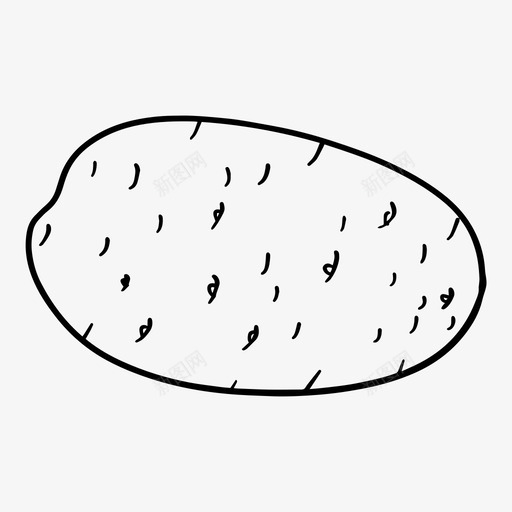马铃薯食物根图标svg_新图网 https://ixintu.com 块茎 根 水果 淀粉 蔬菜 食物 马铃薯