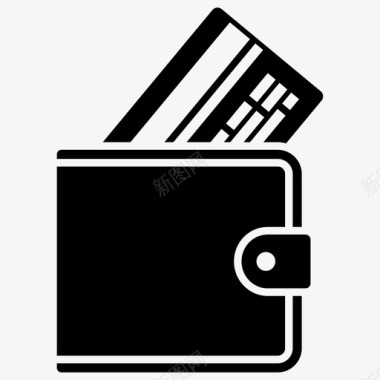 钱包卡片盒数字货币图标图标