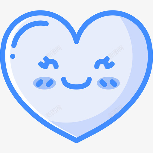 心脏心脏表情4蓝色图标svg_新图网 https://ixintu.com 心脏 蓝色 表情