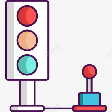 交通控制技术69线颜色图标图标