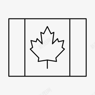 加拿大国旗国家世界国旗图标图标