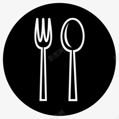 餐具餐食厨房图标图标