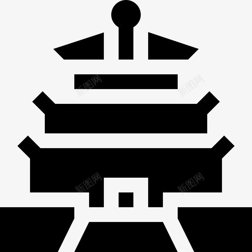 中国庙宇历史5已满图标svg_新图网 https://ixintu.com 中国 历史 已满 庙宇