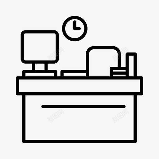 工作办公桌日常工作图标svg_新图网 https://ixintu.com 办公桌 工作 日常工作 餐桌