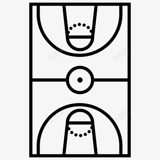 篮球场比赛运动图标svg_新图网 https://ixintu.com 团队 比赛 篮球场 运动
