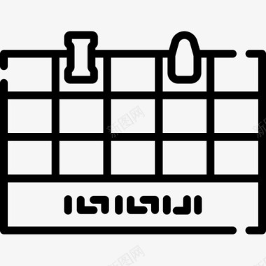 埃及24号楼线性图标图标