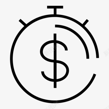 预算计划硬币财务图标图标
