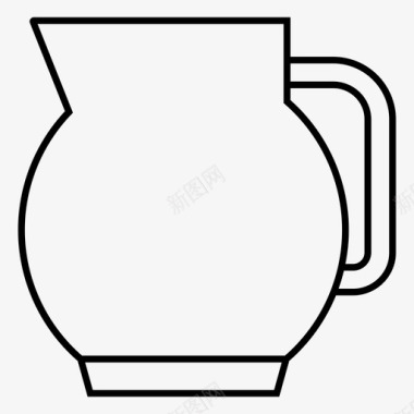 咖啡壶水罐水图标图标