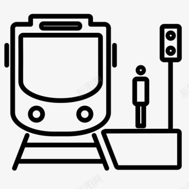 火车站公共交通铁路图标图标