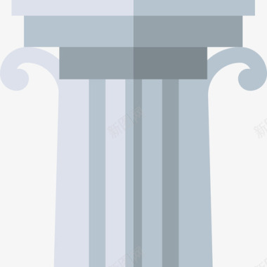立柱希腊神话平面图标图标