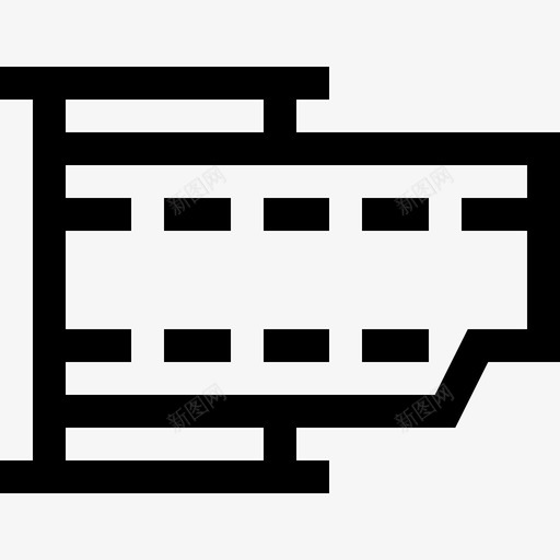 电影胶片38电影院线性图标svg_新图网 https://ixintu.com 38电影院 电影胶片 线性