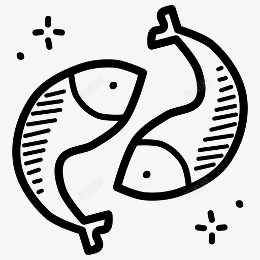 禁食节食鱼图标svg_新图网 https://ixintu.com 斋戒 斋戒涂鸦 海鲜 禁食 节食 营养 鱼