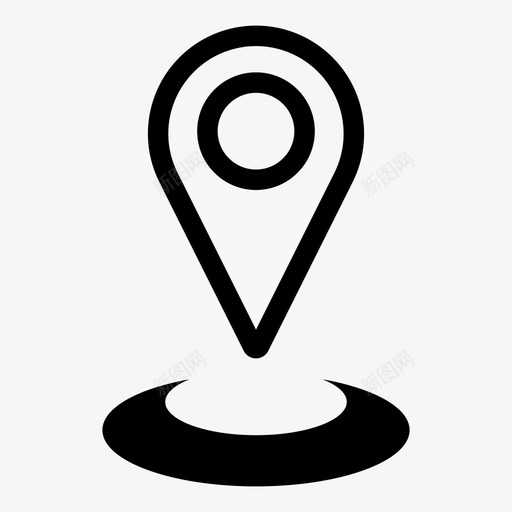 地点位置地图图标svg_新图网 https://ixintu.com pin 业务分析 位置 地图 地点 标记