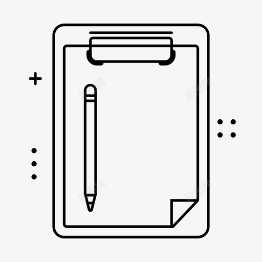 剪贴板文档文件图标svg_新图网 https://ixintu.com 剪贴板 办公室 文件 文档